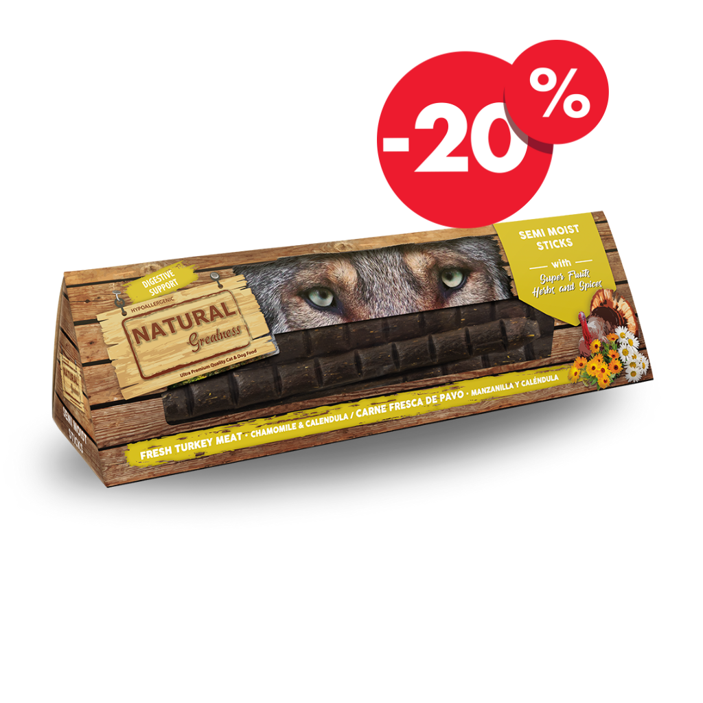 NATURAL GREATNESS POLVLAŽNE PALČKE - PODPORA PREBAVI