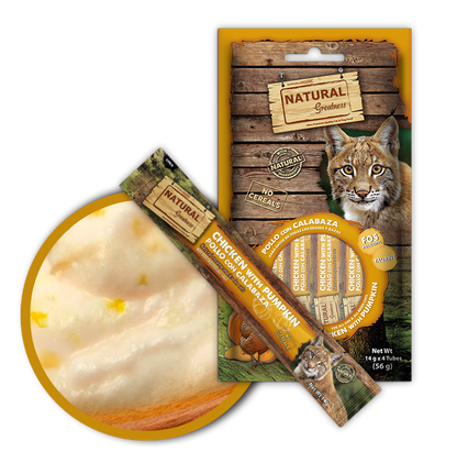 NATURAL GREATNESS CATS - KREMASTI PRIBOLJŠEK S PIŠČANCEM IN BUČO