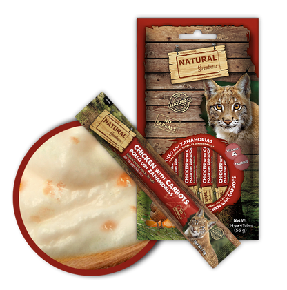 NATURAL GREATNESS CATS - KREMASTI PRIBOLJŠEK S PIŠČANCEM IN KORENJEM