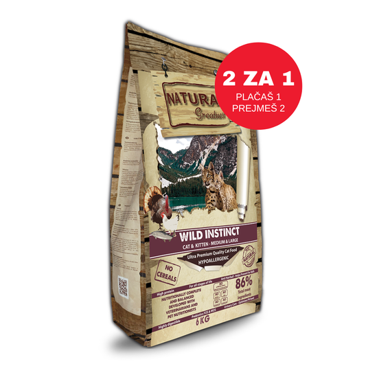 NATURAL GREATNESS CATS - WILD INSTINCT MEDIUM LARGE BREED