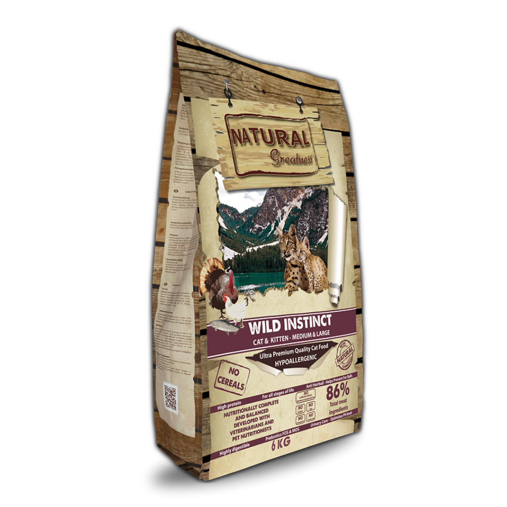 Natural Greatness Wild Instinct Medium & Large Breed 2kg – vzorec 100g