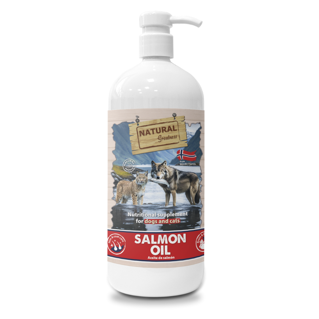 Natural Greatness lososovo olje za pse in mačke, 1000 ml