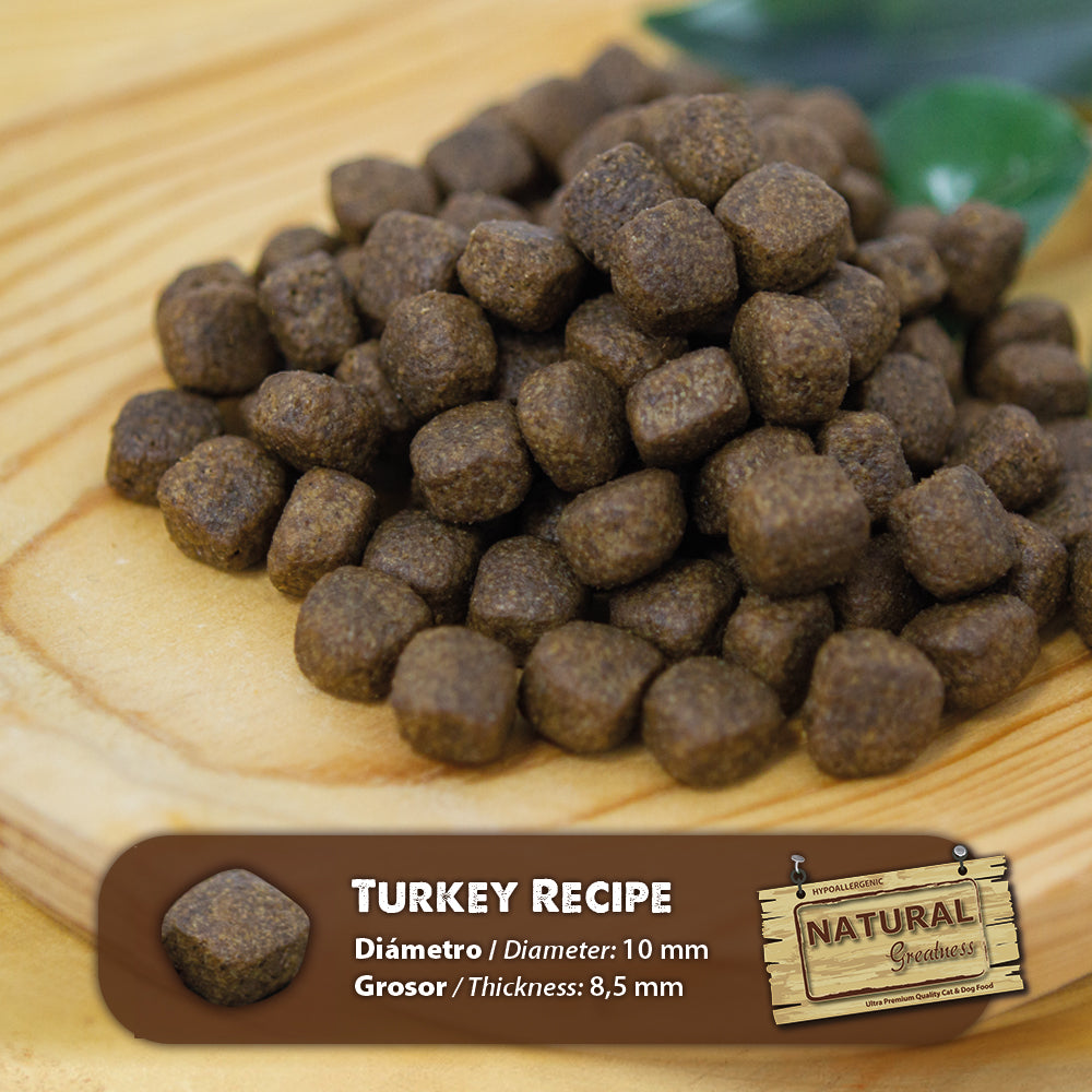 Briketi Natural Greatness Turkey s prikazom velikosti
