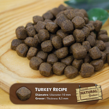 Briketi Natural Greatness Turkey s prikazom velikosti