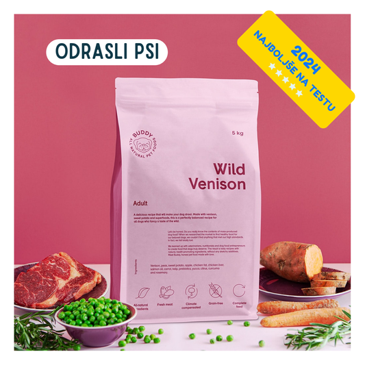 Buddy Wild Venison divjačina suha hrana za pse