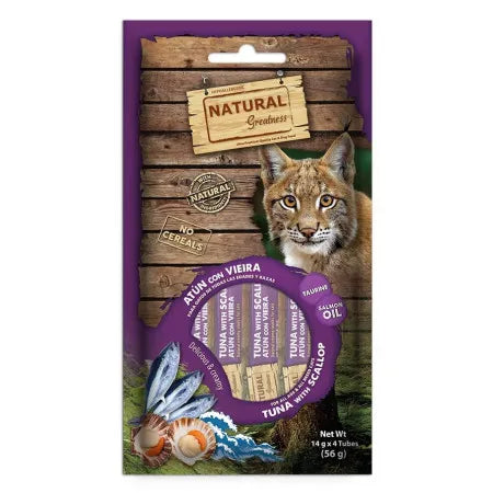 NATURAL GREATNESS CATS - KREMASTI PRIBOLJŠEK S TUNO IN POKROVAČO